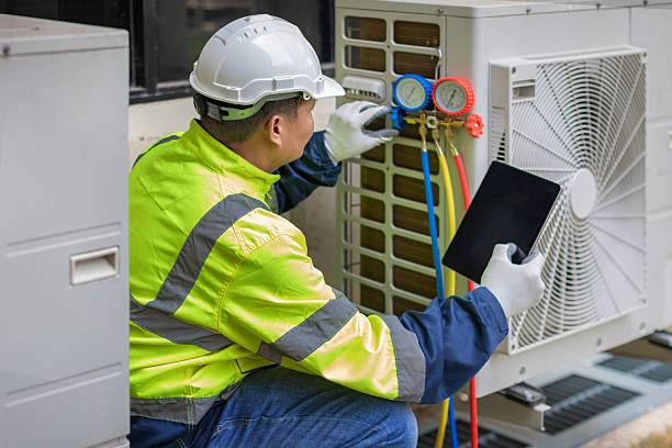 Professional Hvac technician working in Makinen, MN